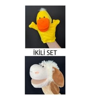 El Kuklası Ördek ve Kuzu Arkadaşlar İkili Set El Kuklası