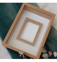 25X35 BAMBU LEDSİZ FOTOĞRAF BÖLÜMLÜ ANI ÇERÇEVESİ- NİŞAN SÖZ GÜLLERİNİZ İÇİN ÇERÇEVELER