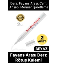 İkili Beyaz Derz Kalemi Fayans Arası Yenileme Rötuş Boya Dolgu Set Hızlı Kuruyan Kokusuz Kalıcı