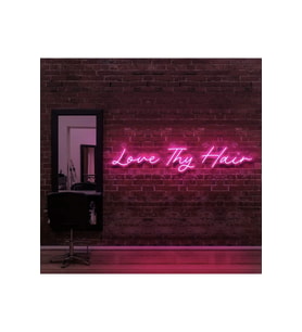 Love Thy Hair Yazılı Neon Tabela