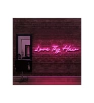 Love Thy Hair Yazılı Neon Tabela