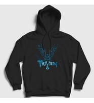 Presmono Unisex Siyah Angel Trivium Kapüşonlu Sweatshirt 178590tt