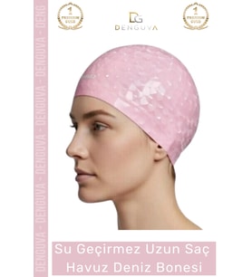 #Bone Uzun Saç Kaymaz Su Geçirmez Sızdırmaz Yüzücü Deniz Bonesi Elastik Bez Yüzme Şapkası