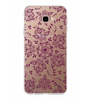 Samsung Galaxy J4 Plus Kapak Nostalji Desen Tasarımlı Şeffaf Silikon Kılıf