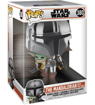 Funko Pop Figür Starwars:Mandalorian-10"Mandolarian With Chrome (Krem)