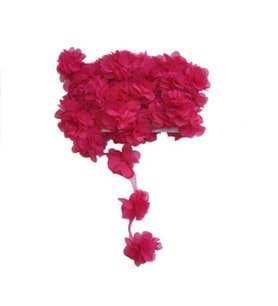 Çiçek tül laz.kes.büyük fuşya p10yard(120çiçek)-