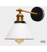 RİOLİGHT RETRO MAFSALLI APLİK (Siyah - Beyaz)