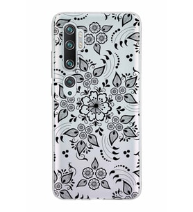 Xiaomi Mi Note 10 Uyumlu Kapak Nostalji Desen Tasarımlı Şeffaf Silikon Kılıf