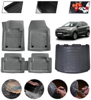 Ford Kuga 2013-2019 Uyumlu Paspas Araca Özel Bagaj Havuzu MBS Gri