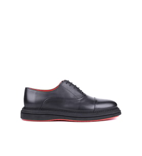 Shoetyle - Siyah Hakiki Deri Bağcıklı Erkek Klasik Ayakkabı 250-2035