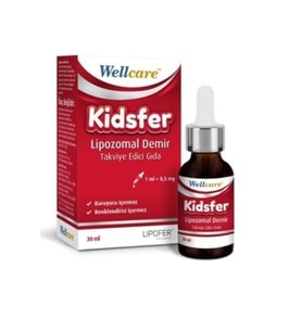 Wellcare Kidsfer Lipozomal Demir Damla 30 Ml