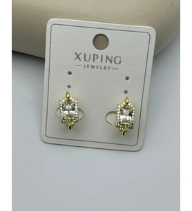 Xuping Gold Kare Taşlı Küpe - 25-xpkp113