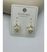 Xuping Gold Kare Taşlı Küpe - 25-xpkp113