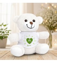 Kişiye Özel İsimli Vegan Logolu Peluş Ayıcık