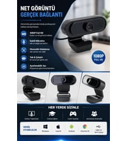 Northcity AE-112 Webcam 1080p Full Hd - 360° Dönen Dahili Mikrofonlu Konferans Kamerası