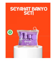 Mey İthalat® 5 Parça Seyahat Kişisel Bakım Seti Şişe Sprey Krem Kutulu