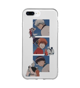Iphone 7 PLUS - 8 PLUS Uyumlu Gintama Tasarımlı Şeffaf Telefon Kılıfı