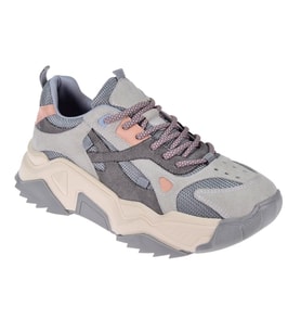 Sms Kadın Spor Ayakkabı Sneaker SMS-65137 GRİ MULTİ