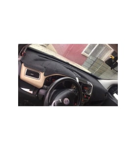 2009-2013 Modellerine Uygun Fiat Doblo Torpido Koruma Halısı Siyah Kenar Renk Siyah