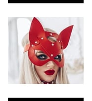 Fantezia Night Fantezi Deri Kırmızı Kedi Maskesi TG275371