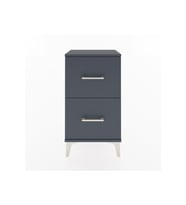 Arges Komodin 2 Çekmeceli 44x30x80 Antrasit-Antrasit