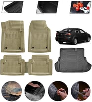 Mitsubishi Lancer 2008-2025 Uyumlu Paspas Araca Özel Bagaj Havuzu MBS Bej