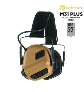 Opsmen Earmor M31 PLUS Elektronik Atış Kulaklığı Kulak Koruma (Cayote Brown) Kahverengi