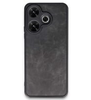 Redmi 13 4G Kılıf Aras Deri Kapak - Siyah