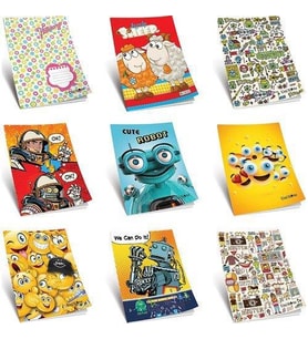 Çınar Colormaxi Kaye Defter Dikişli Karton Kapak Kareli 80 Yaprak A4 12 Li (Karışık)