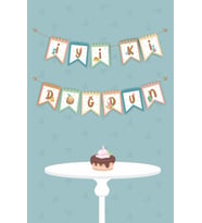 Baby Dinozor Temalı Büyük Banner *Kalın Kağıt 150cm
