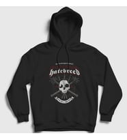 Presmono Unisex Siyah Here Hatebreed Kapüşonlu Sweatshirt 148578tt