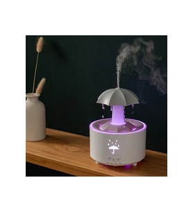 Hava Nemlendirici ve Aromaterapi Buhar Makinesi, Işıklı ve Şemsiye Temalı