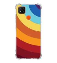 Xiaomi Redmi 10A Köşe Korumalı Antişok Kapak Renk Cümbüşü Tasarımlı Şeffaf Silikon Kılıf