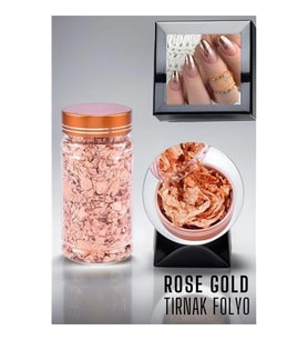 ModaCar Tırnak Süsü Gümüş Folyo Rose Gold