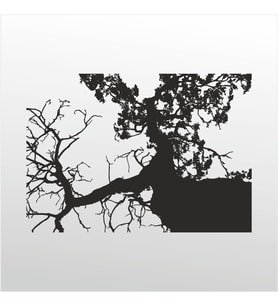 Folyo Sticker Ağaç ADKPQUY111 130cm Uzunluk (Karışık)
