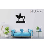 Numa Concept-Atatürk Imzalı - Atatürk Silüet Lazer Kesim Ahşap Tablo-Mustafa Kemal Atatürk (Siyah)