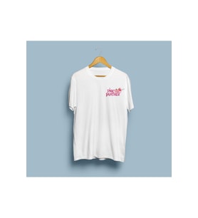 Oversize Pembe Panter Cep logo unisex T-shirt