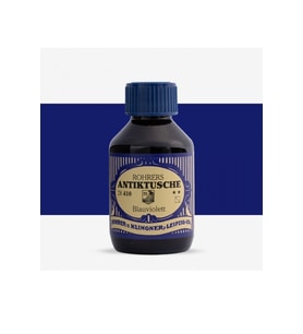 Rohrer &Klingner Antik Mürekkep 28-Modern sanatçılar için profesyonel mürekkep 100ml 410-blauviolett