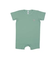 Omzu Çıtçıtlı Basic Kısa Tulum (Yeşil)