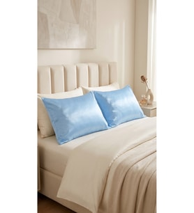 Parlak Saten Yastık Kılıfı 50x70 cm 2'li Set
