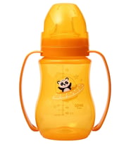 Wee Baby Antikolik Akıtmaz Kulplu Pp. Bardak 250 Ml - Turuncu