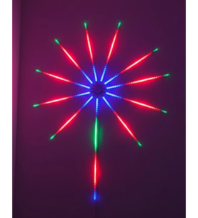 Mey İthalat® Akıllı Rgb Led Duvar Lambası Kumandalı Uygulama Kontrollü