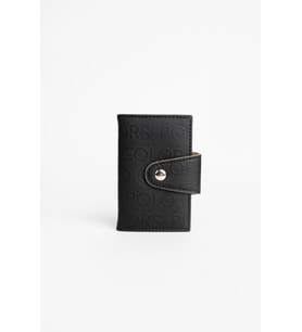 ImPolo Emiliy Siyah Kum Gofraj Desen Çok Amaçlı unisex Kartlık 7x11 Ebatında
