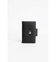 ImPolo Emiliy Siyah Kum Gofraj Desen Çok Amaçlı unisex Kartlık 7x11 Ebatında