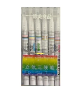 Yuguang Fineliner Renkli Kalem 3 Renk Uçlu Seti 6Lı