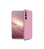 Samsung Galaxy S22 Uyumlu Kılıf Zore Ays Kapak (Rose Gold Altın)