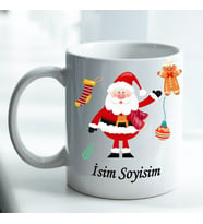 Yılbaşı Temalı Kişiye Özel İsim Baskılı Kupa Bardak