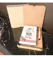 Industrial Engineer Ahşap Kutulu Defter Kalem Set 003