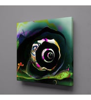 3 BOYUTLU ÇİÇEK KANVAS TABLO 90x90cm (Karışık)