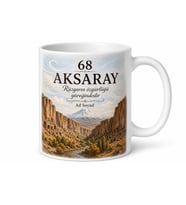 Aksaray Plakalı Ihlara Vadisi Hasan Dağı İç Anadolu Rüzgarı Kupa Bardak Hediye